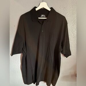 Slazenger Golf Size XL Black Short‎ Sleeve Polo